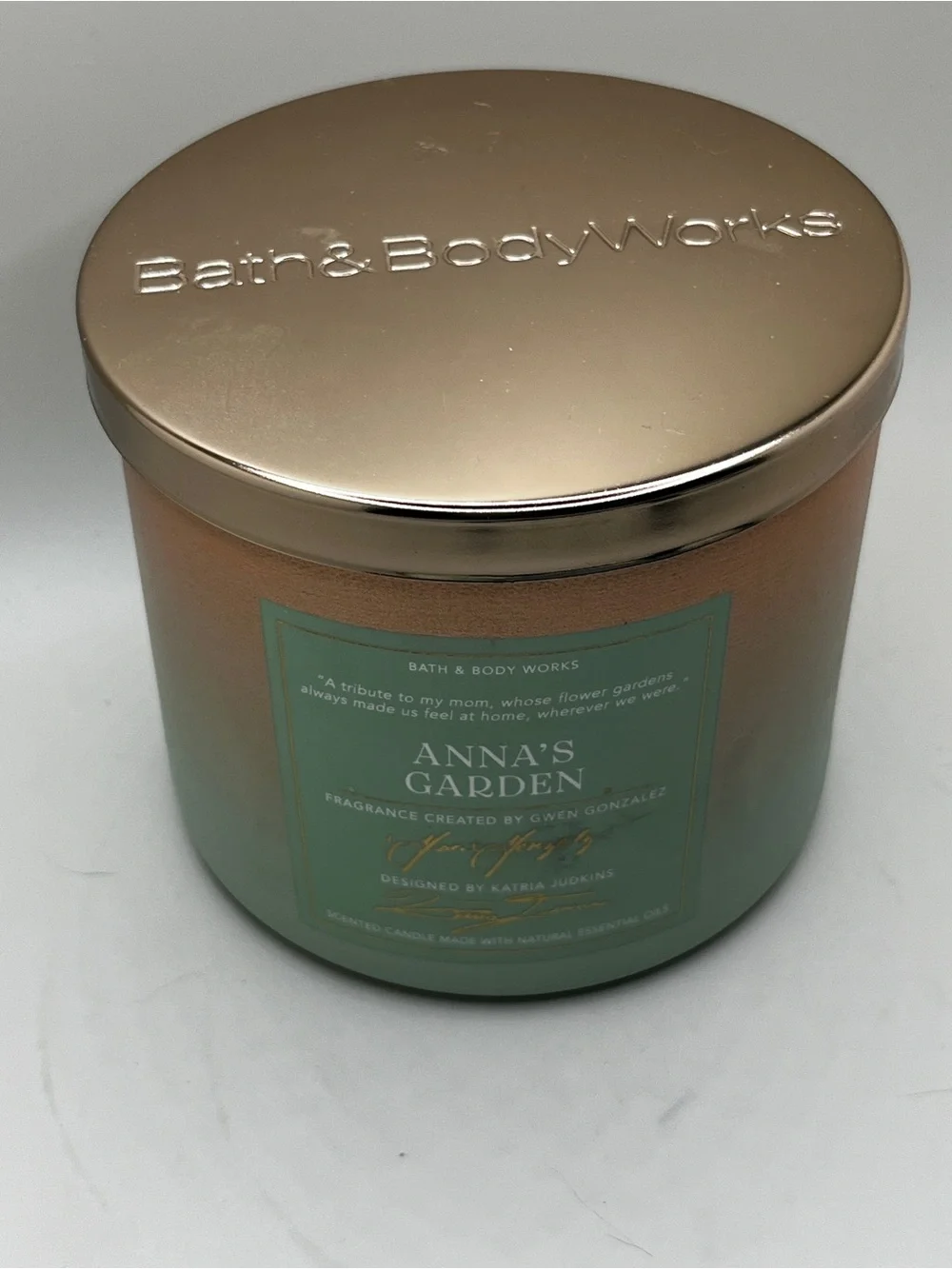 Bath & Body Works: 14.5 Oz 3-Wick Candle: Anna’s Garden